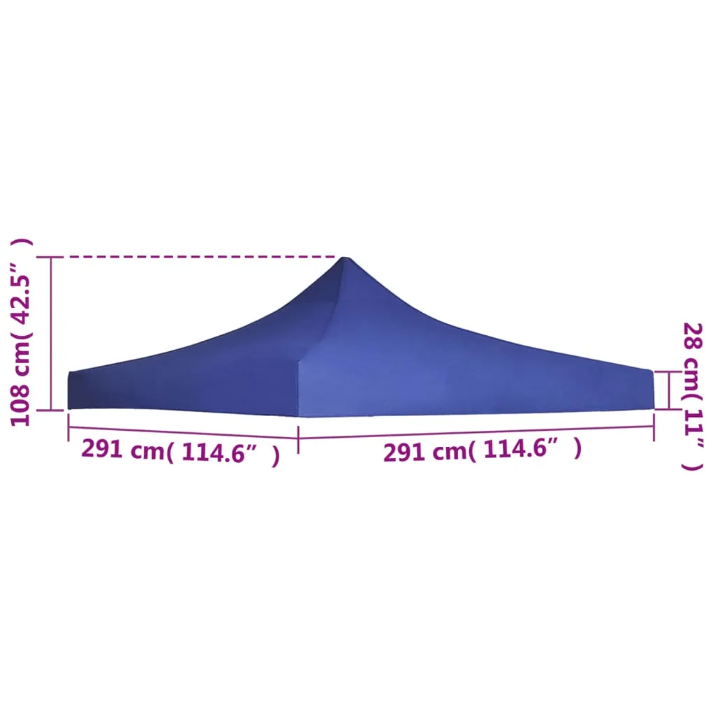 Party Tent Roof 3x3 m Blue