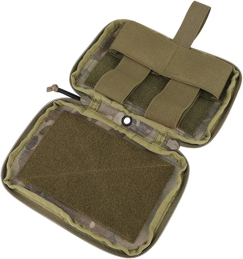 PETAC GEAR Tactical Medical Pouch Compact Admin Belt Pouch EMT First Aid Pouch IFAK Utility Pouch Trauma Kit Organizer Tourniquet Holder