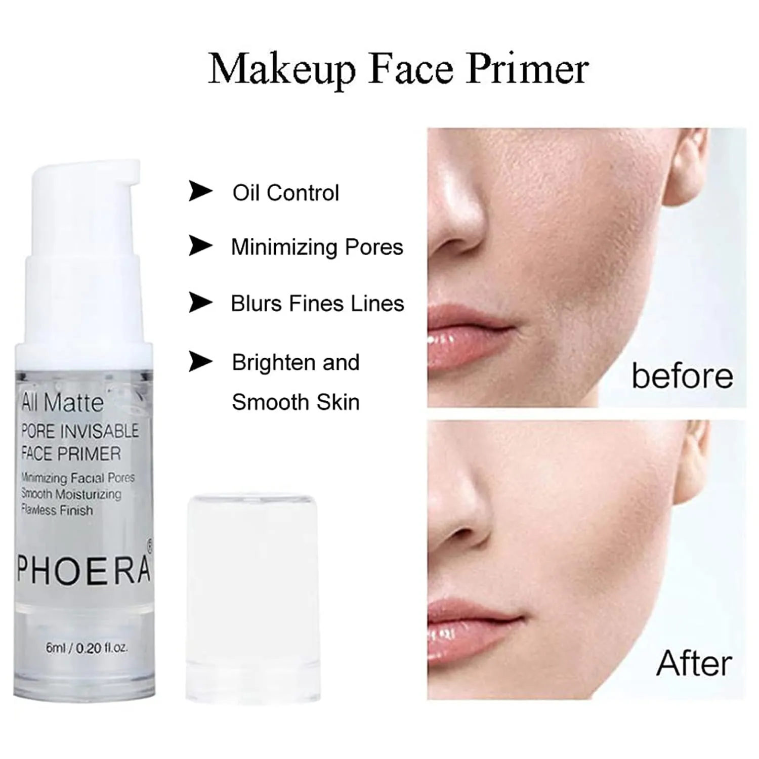 PHOERA Foundation, PHOERA Contour Palette,Shades with Highlighter & Bronzer & Blush,Up to 24 Hour Fresh Wear,PHOERA Concealer Primer Powder (102  #002 Contour/Nude #002)