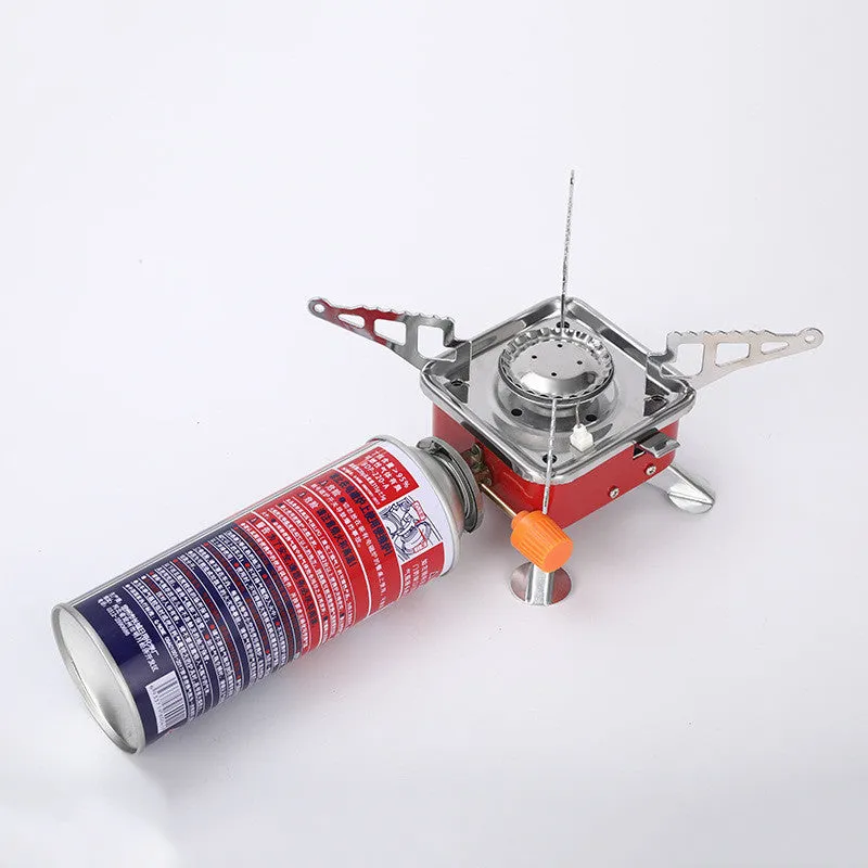 Picnic Gas Tank Stove Camping Cassette Stove Outdoor Portable Folding Small Square Stove