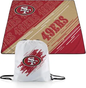 PICNIC TIME NFL Unisex-Adult NFL Impressa Picnic Blanket, Lightweight Beach Blanket, Machine Washable, Outdoor Blanket