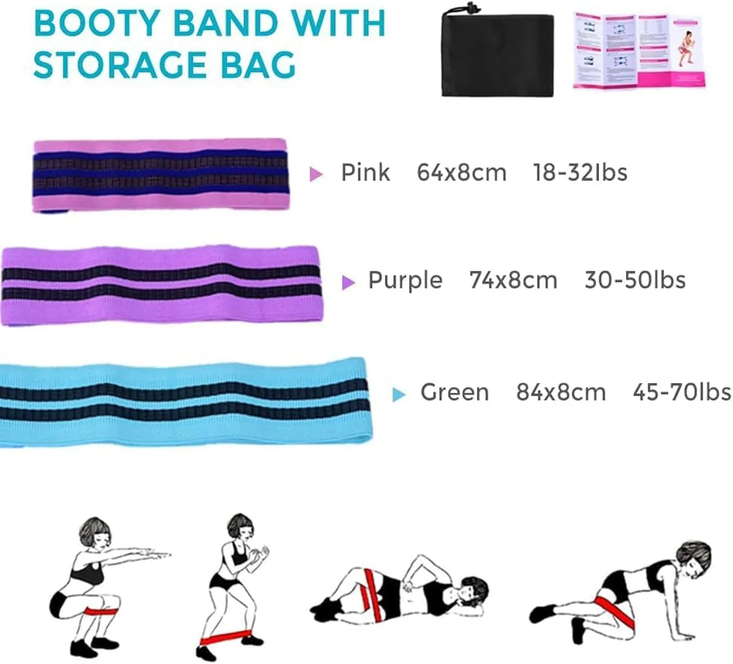 Pilates Essentials Kit for Women, 2025 New Better Me Pilates Kit for Core Strength, Stretching & Toning, 25cm Figure 8 Resistance Band Yoga Bands for Gym Workout