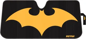 Plasticolor 003971W01 Warner Bros. Batman Logo Front Windshield Accordion Folding Sunshade
