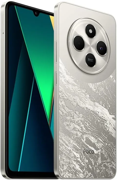 Poco C75 4G LTE GSM (for Tmobile Mint Tello & Global) (256GB   8GB) 50MP Triple Camera 6.88" Octa CoreUnlocked (Black)