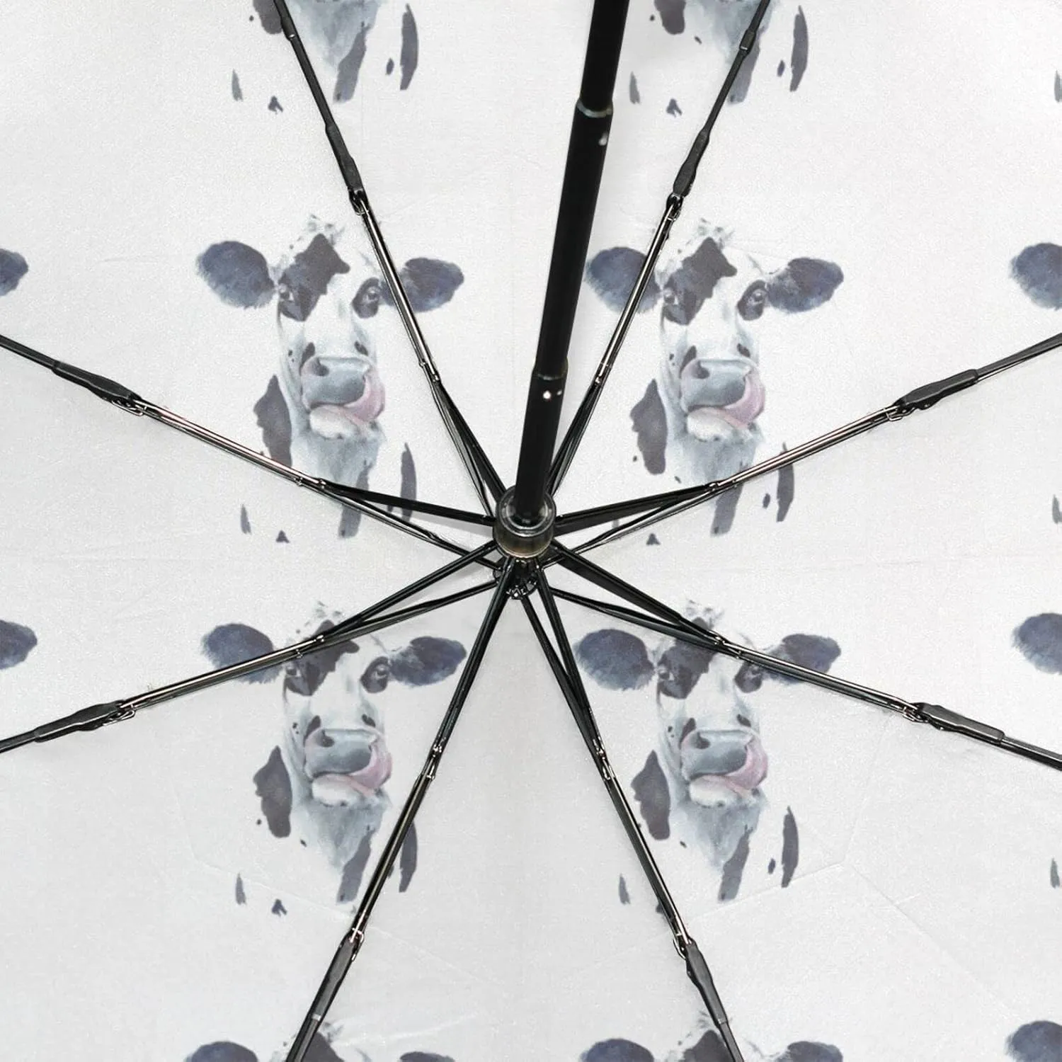 Poeticcity Rain Travel Umbrella, Hand Open Close Windproof Waterproof Folding Umbrella, Compact Canopy Strong Ray Parasol Umbrella