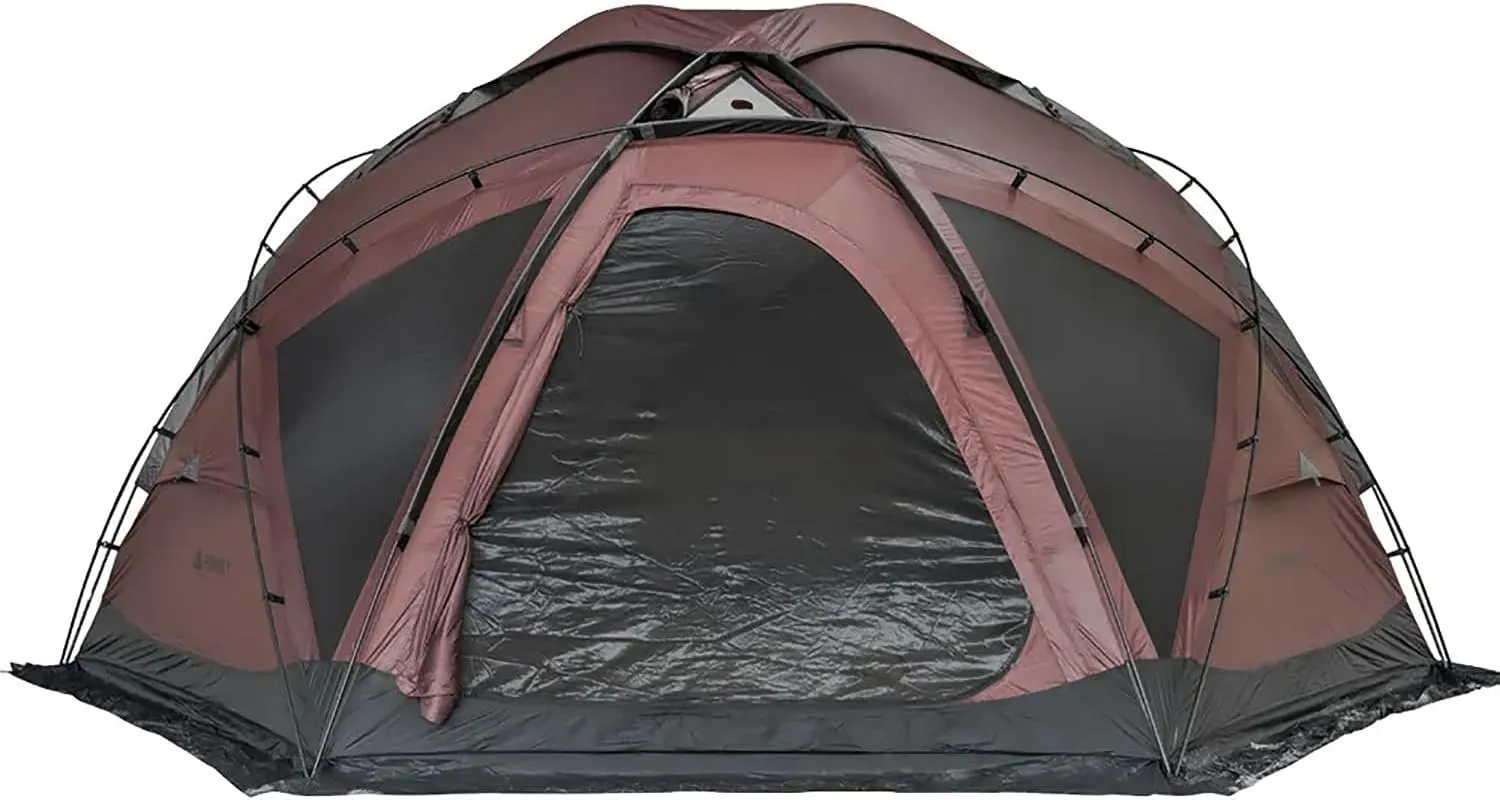 POMOLY Camping Hot Tent Freestanding Dome Tent, X6 Pro for 4 Season 2-4 Person Backpacking, Hiking (Red)