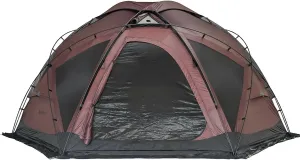 POMOLY Camping Hot Tent Freestanding Dome Tent, X6 Pro for 4 Season 2-4 Person Backpacking, Hiking (Red)
