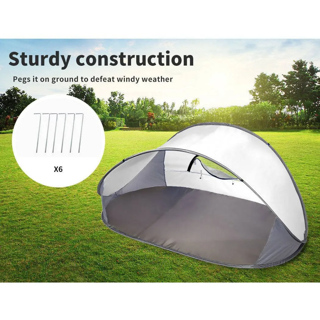 Pop Up Tent Camping Beach Tents 4 Person Portable Hiking Shade Shelter