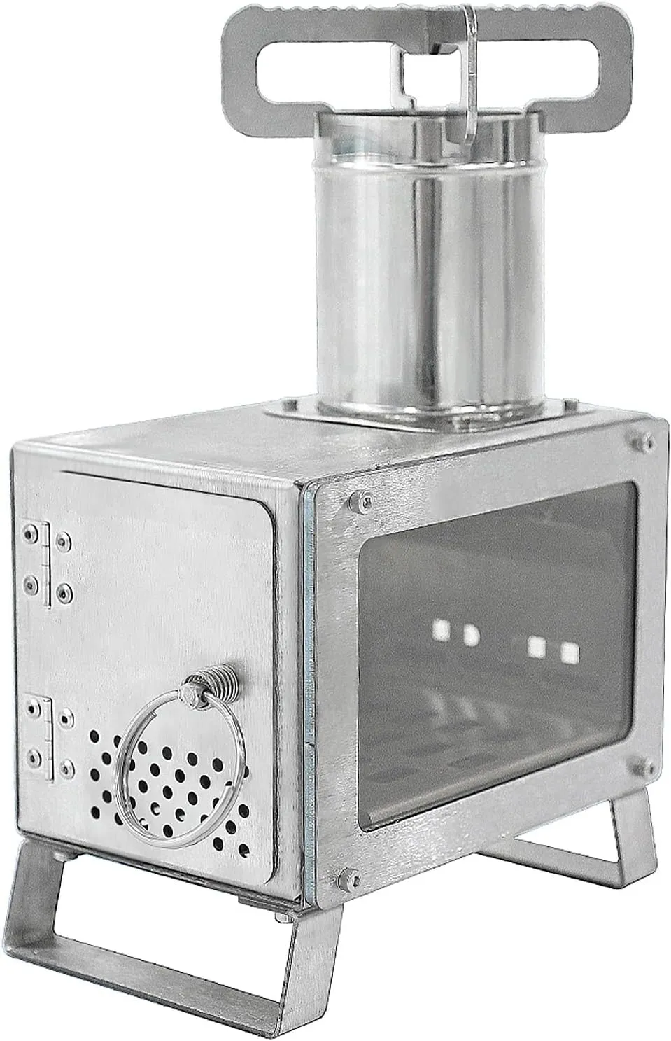 Portable Stainless Steel Wood Burning Stove for Outdoor Camping Garden BBQ