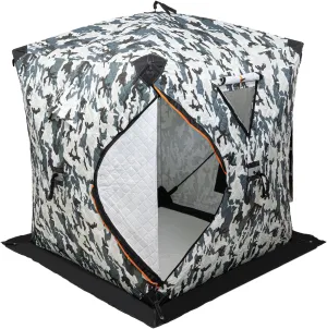PortableIce Fishing Shelter 1-2 Person Thermal Portable Ice Shanty Ice Shack with Insulated Layer for Ice Fishing Winter Fishing Windproof & Waterproof
