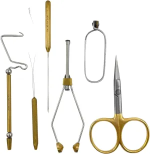Premium Tool Kit - 6 Pieces - Fly Tying Tool Kit - Portable, Compact, and All The Essentials You Need to Get Started