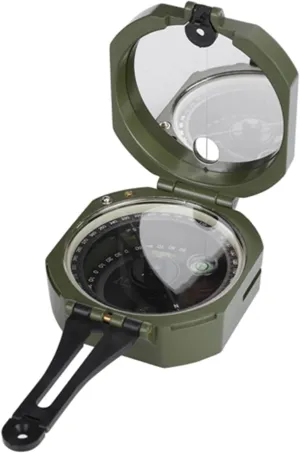 Professional Waterproof Fluorescent Compass Multifunctional Geological Compass for Outdoor Adventure Aluminum Alloy