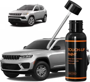 PSE/SSE Silver Zynith Touch Up Paint for Jeep, DIY Car Paint Scratch Repair Kit, Automotive Paint, Quick & Easy Fix Scratch Repair for Grand Cherokee/Grand Wagoneer/Wrangler/Compass/Wagoneer