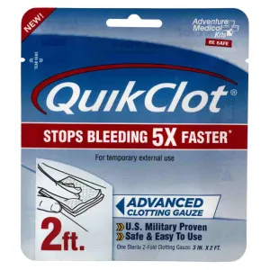 QuikClot Advanced Clotting Gauze 3" x 2'