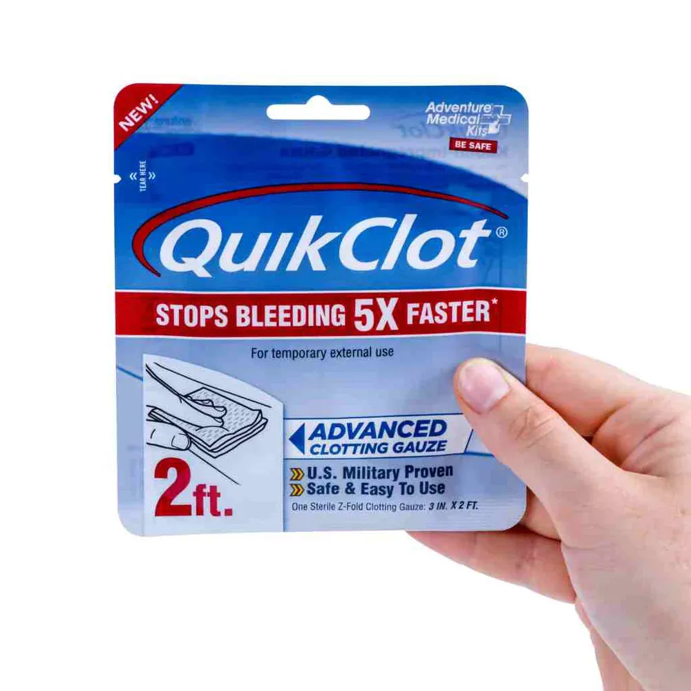 QuikClot Advanced Clotting Gauze 3" x 2'