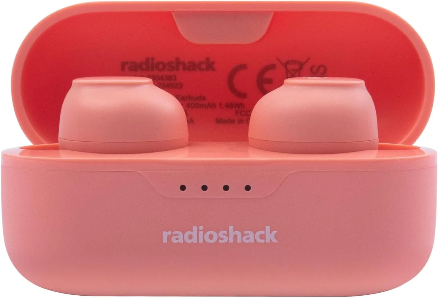 RadioShack High Performance Wireless Headphones, Active Noise Cancelling Earbuds, IPX5 Water Resistant Bluetooth Headphones with 400MAH Battery, Pink