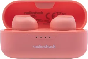 RadioShack High Performance Wireless Headphones, Active Noise Cancelling Earbuds, IPX5 Water Resistant Bluetooth Headphones with 400MAH Battery, Pink