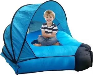 Recliner Sofa with Tent, Windproof Lounger UV-Resistant Wuth Tent, Recliner Inflatable Couch, Recliner Waterproof Inflatable Couch, Inflatable Camping Sofa Tent for Outdoor Party Camping Picnic