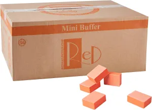RED Nail Design Disposable Mini Nail Buffers - 1500 PCS, 100/120 Grit Single-Use Buffing Blocks for Natural & Acrylic Nails - Compact Nail Buffer Blocks for Manicure & Pedicure - for Home & Salon