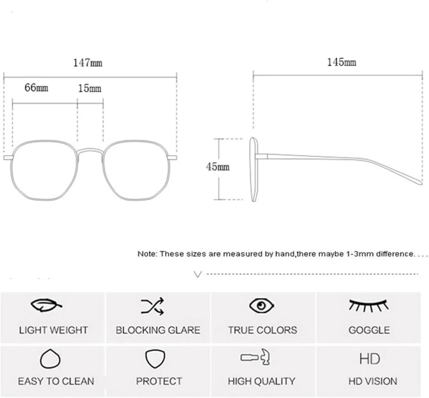 Retro Rimless Sunglasses Women Fashion v400 Men Eyewear Luxury Metal