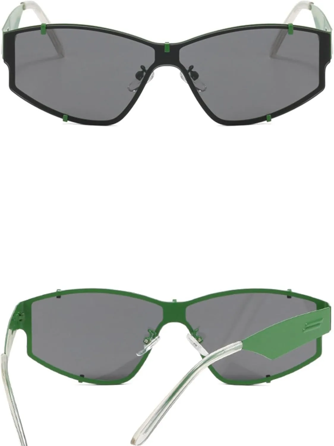 Retro Rimless Sunglasses Women Fashion v400 Men Eyewear Luxury Metal