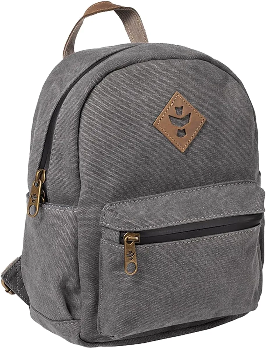 Revelry Supply Shorty Mini - Smell Proof, Water Resistant, Lockable - Backpack 7.4l Ash