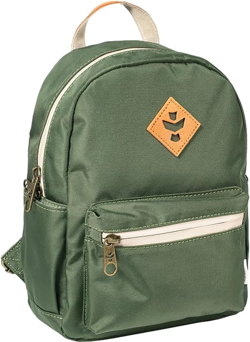 Revelry Supply Shorty Mini - Smell Proof, Water Resistant, Lockable - Backpack 7.4l Green