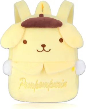 Roffatide Anime Pompom Purin Plush Backpack Cartoon Stuffed Backpack Kawaii Lolita JK Women Bag Birthday Gifts Yellow
