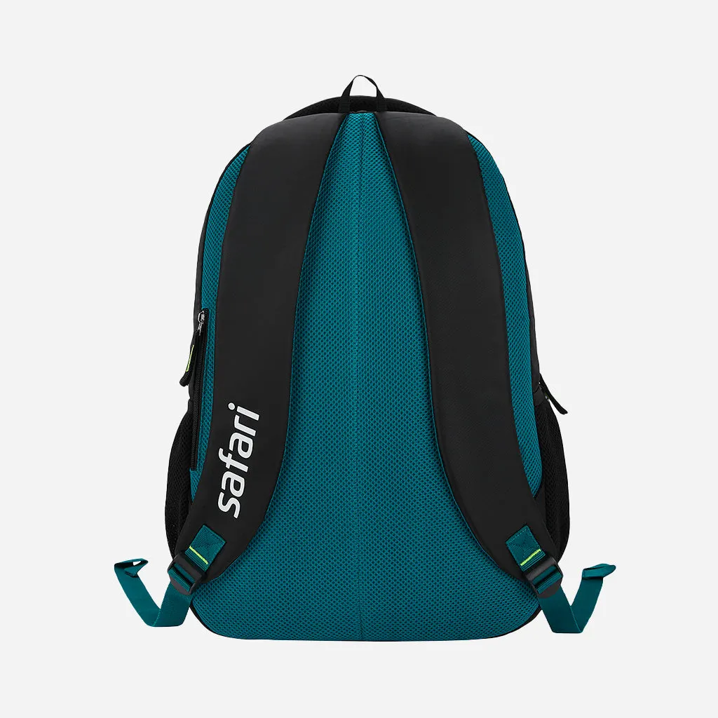 Safari Wing 15 37L Black School Backpack with Pencil Pouch