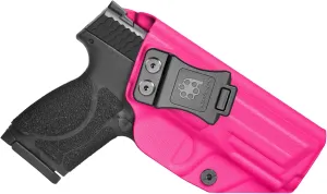 S&W M&P 2.0 Holster IWB Kydex Holster Fit: Smith & Wesson M&P M2.0 4/4.25 inch 9mm/.40 Compact/Full Size Pistol – Inside Waistband Concealed Carry – Adj. Cant & 'Posi-Click' Retention – No Wear/Jitter