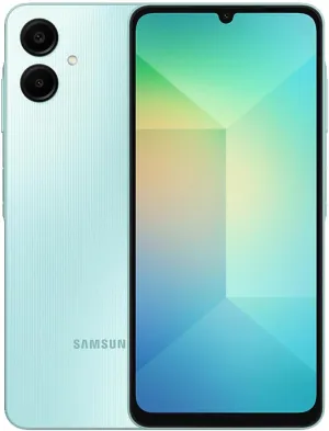 SAMSUNG Galaxy A06 4G LTE (128GB   4GB) Latin Version SM-A065M/DS (Tmobile Metro Mint & Global) 6.7" Dual Sim 50MP Dual Cam   (Wall 25W Dual Port Bundle) (Light Green SM-A065M/DS Model)