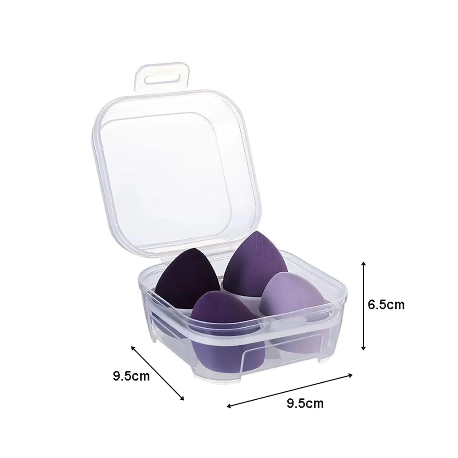 SBTRKT 4pcs Makeup Blender Cosmetic Puff Makeup Sponge With Storage Box Foundation Powder Sponge Beauty Tools Women Make Up Accessories (Color : 07)