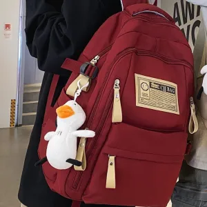 Schoolbag Female Large Capacity Male High School Junior High School Student Middle School Students' Backpack Backpack Primary School Student Grade 4-6 College Student