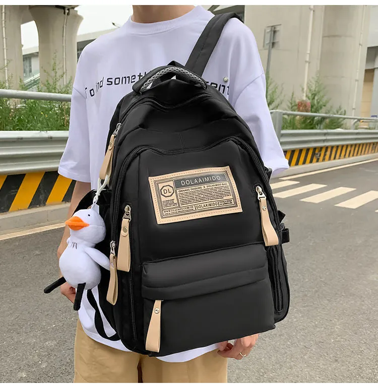 Schoolbag Female Large Capacity Male High School Junior High School Student Middle School Students' Backpack Backpack Primary School Student Grade 4-6 College Student
