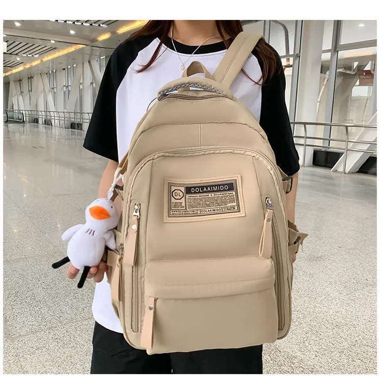 Schoolbag Female Large Capacity Male High School Junior High School Student Middle School Students' Backpack Backpack Primary School Student Grade 4-6 College Student