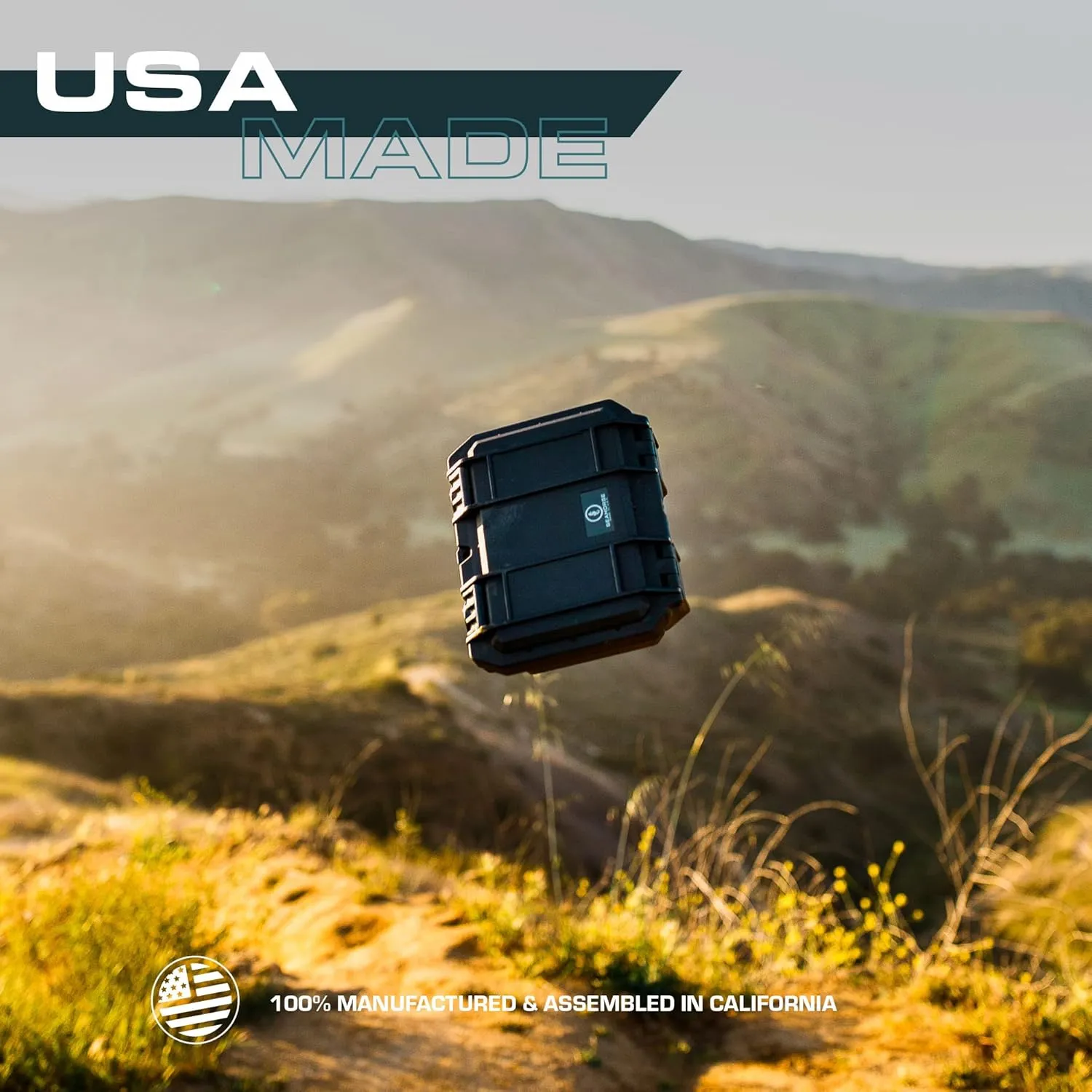 Seahorse 130 Heavy Duty Protective Dry Box Case - TSA Approved/Mil Spec / IP67 Waterproof/USA Made for Cameras, Action Cameras, Ammo, First Aid Kits
