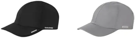 SEALSKINZ | Langham | 2 Pack Waterproof Unisex All Weather Running Cap Hat | Suitable for Outdoor Activities| Black & Grey
