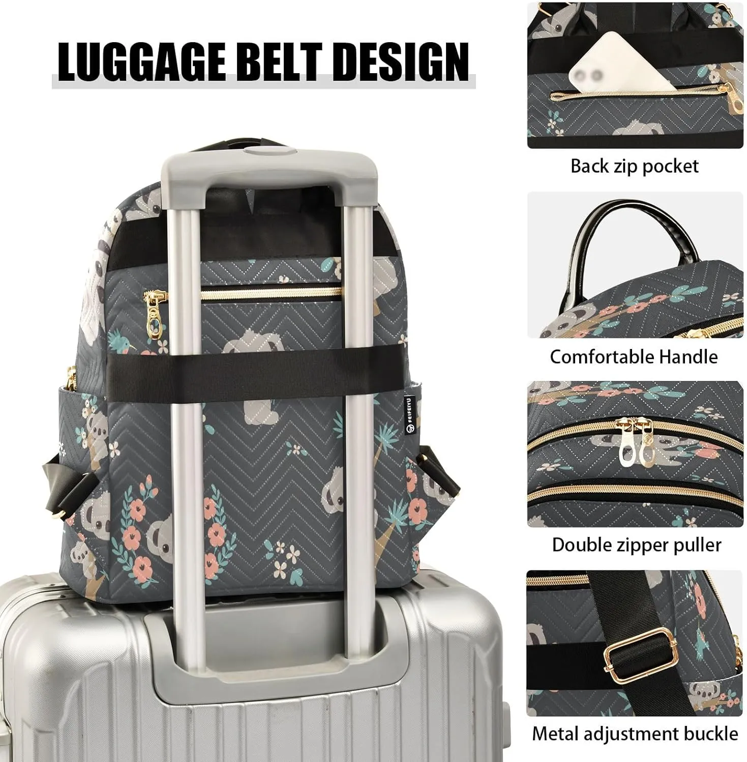 senya Korala Women Backpack Purse Travel Daypack Shoulder Bag