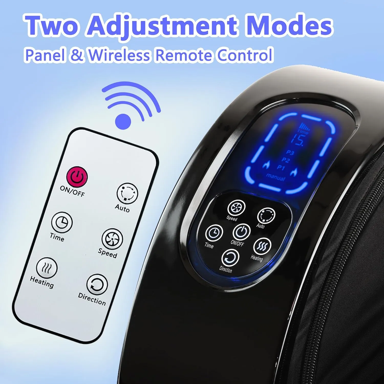 Shiatsu Foot Massager with Heat,Foot Massager for Plantar Fasciitis,Pain Relief and Heat Therapy,Massage Leg/Calf/Ankle with Deep Kneading,Gift for Family and Friends(Black)