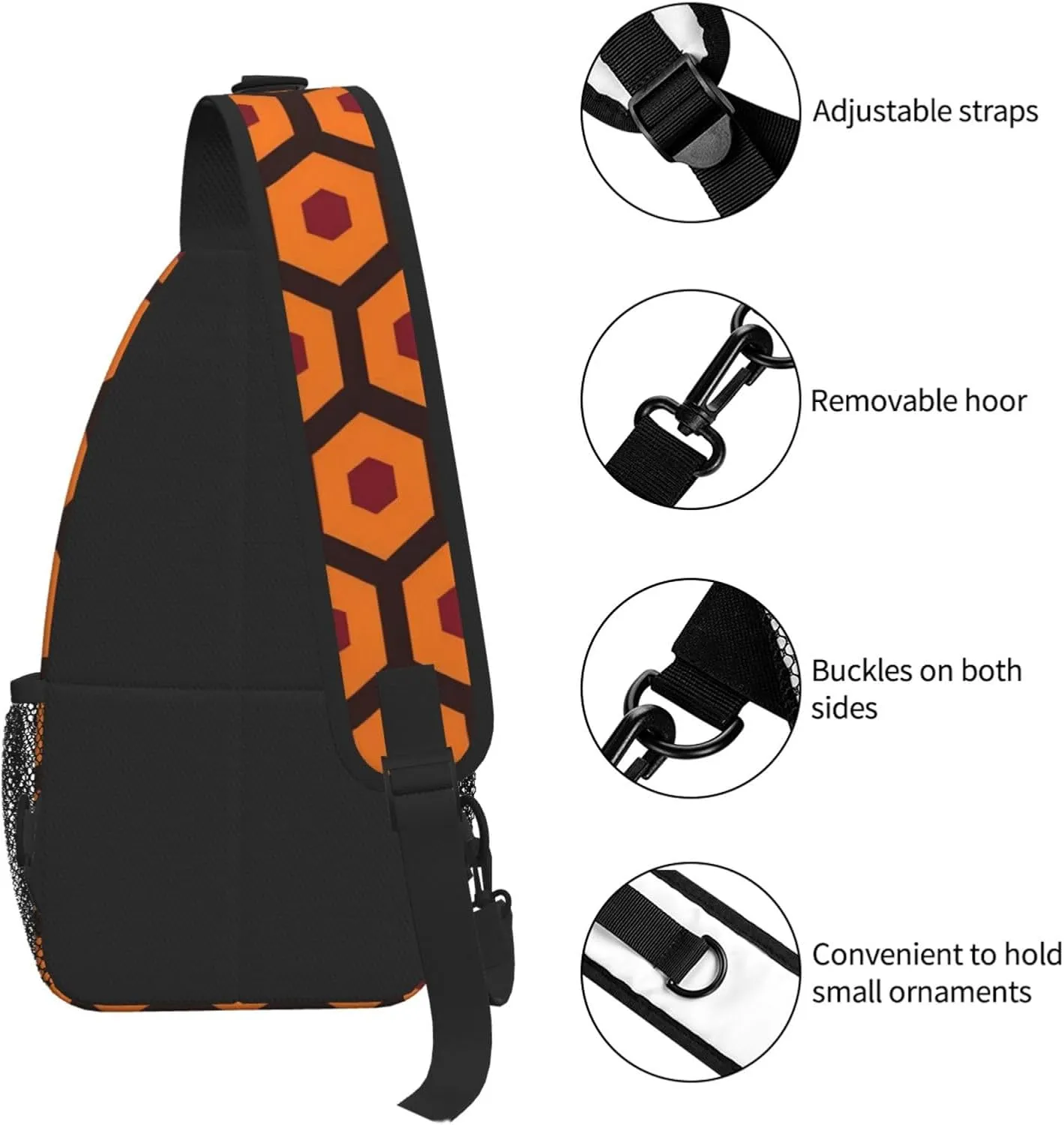 Shining Overlook Print Cross Chest Bag Diagonally - High-Capacity For Short Trips, Work, And Daily Use