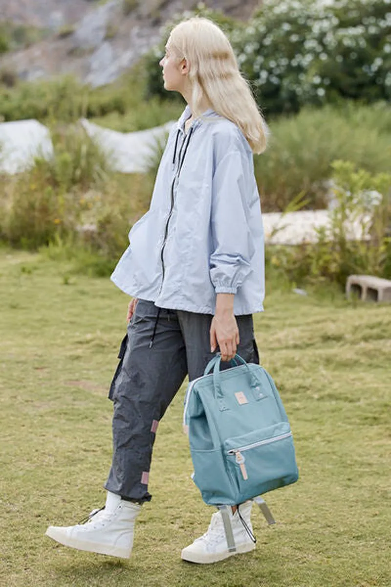 SHVANI Himawari Water Resistant Canvas Backpack Bag with Side Pockets