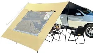Side Tent for Car, Waterproof Shed for Car Travel | Integrated for Camping Picnic Beach and Parking Awning Car Canopy UV Resistant Foldable Protection so