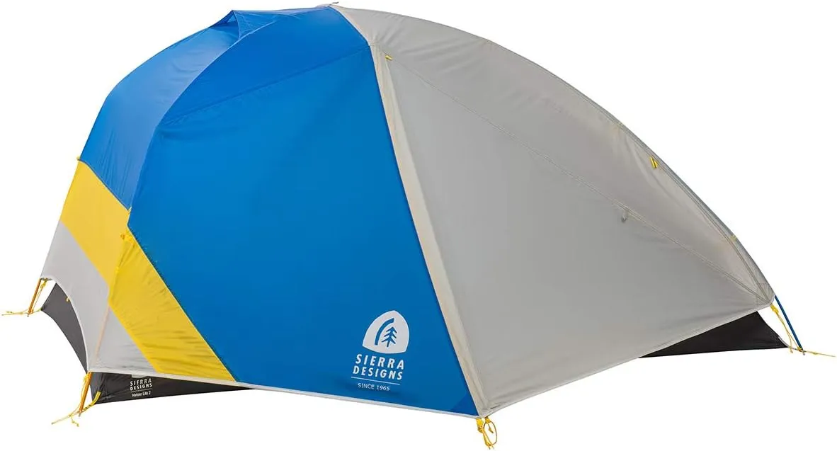Sierra Designs Meteor Lite Ultralight Shelter, Freestanding Lightweight Backpacking & Camping Tent, 2 Doors, Stargazer Rain Fly, Aluminum Poles (Two or Three Person)