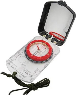 Sighting Map Compass with Adjustable Declination - Handheld Orienteering Baseplate Compass for Hiking, Backpacking, and Navigation