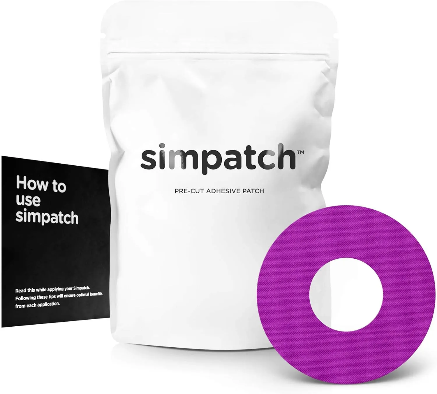 SIMPATCH Adhesive Patch - Pack of 30 - Multiple Colors Available (Purple)