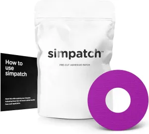 SIMPATCH Adhesive Patch - Pack of 30 - Multiple Colors Available (Purple)