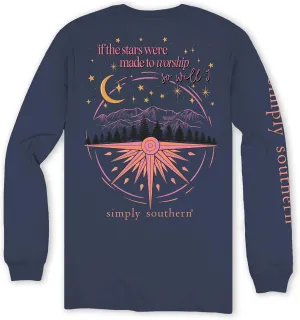 Simply Southern Wander More - Mountains - Rainbow - Youth Long Sleeve T-Shirt