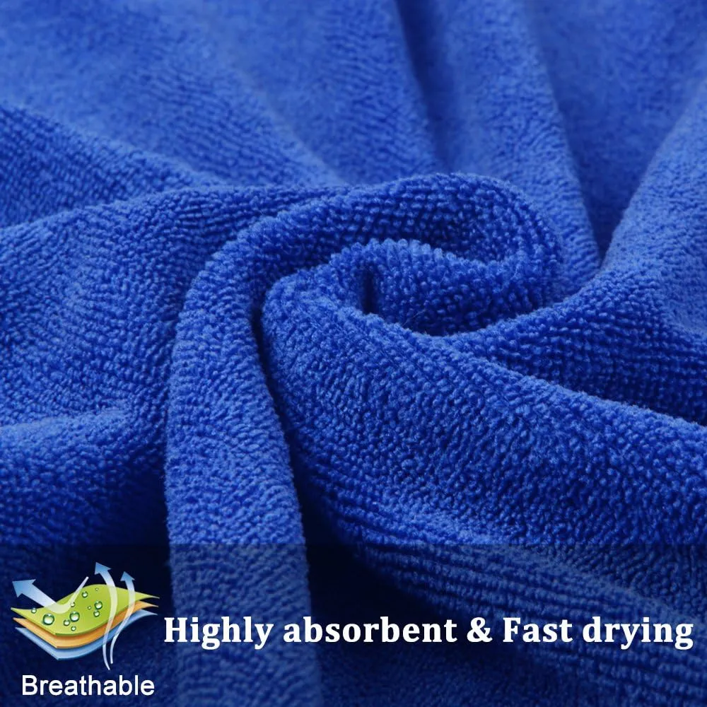 SINLAND Microfiber Gym Towels Sports Fitness Workout Sweat Towel Super Soft and Absorbent 3 Pack 16 Inch X 32 Inch
