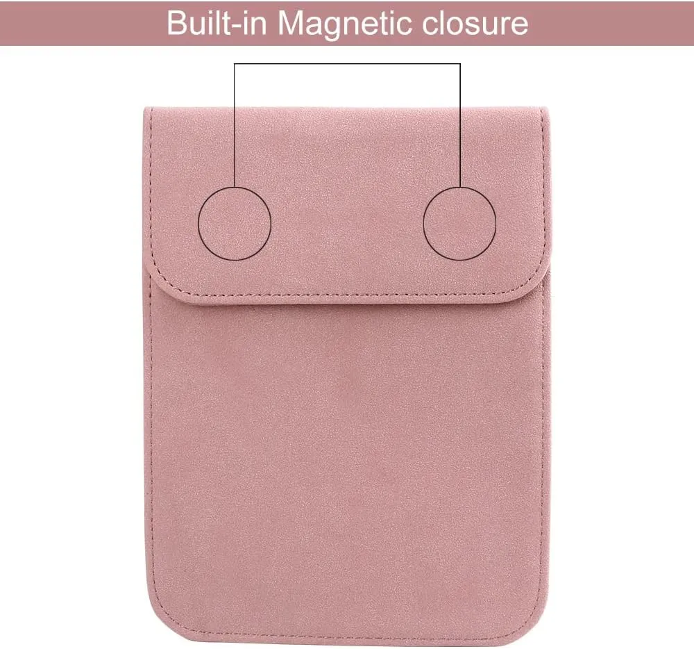 Sleeve Bag Suede Leather for 6.8" Kindle Paperwhite 11th Generation 2021 Released, Portable Water Repellent Protective Case (Pink)