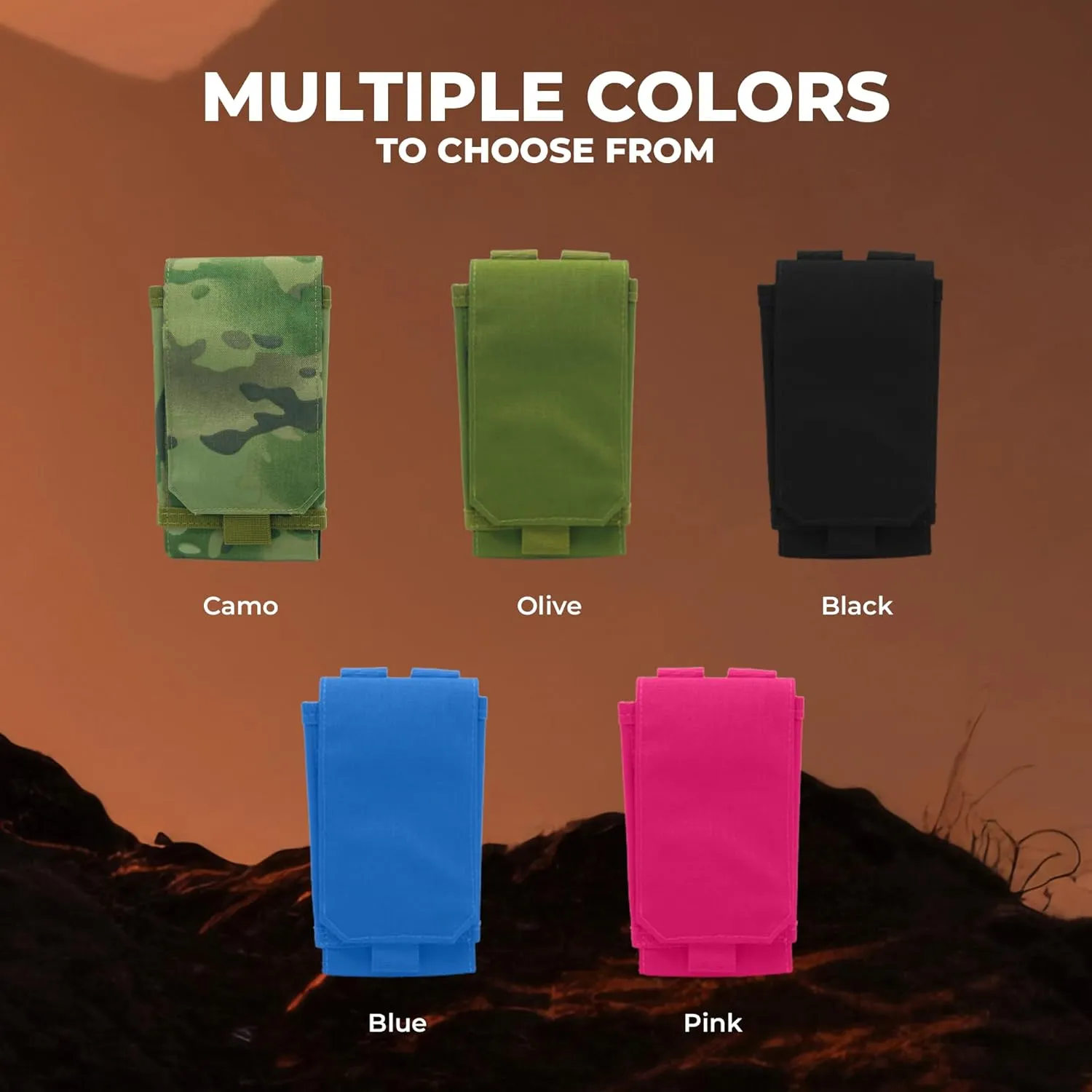 Smartphone Strap Pack - Backpack Shoulder Strap Pocket (Multicam) - Backpack Attachment for Hunters, Hikers and Travelers